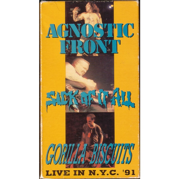 AGNOSTIC FRONT - Live In N.Y.C. '91 cover 