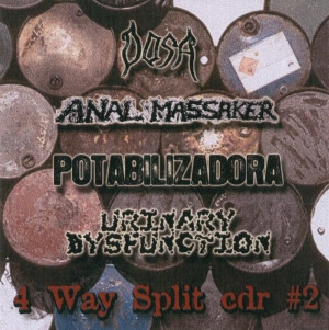 ANAL MASSAKER - 4 Way Split cdr #2 cover 