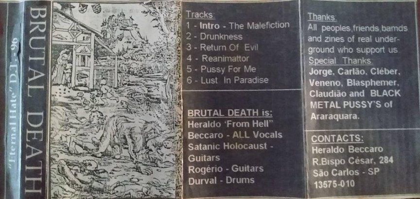 BRUTAL DEATH - Eternal Hate cover 