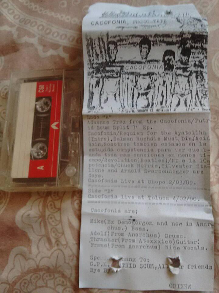 CACOFONIA - Promo Tape cover 