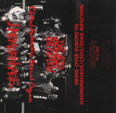 CLOTTED SYMMETRIC SEXUAL ORGAN - Grind over Europe '96 cover 