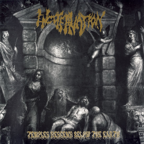 ENCOFFINATION - Temples Descend Below the Earth cover 