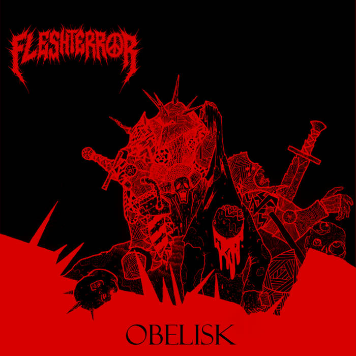 FLESH TERROR - Obelisk cover 