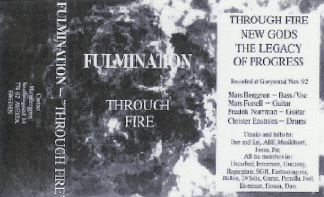 FULMINATION - Through Fire cover 