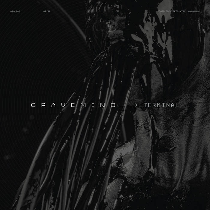 GRAVEMIND - >_TERMINAL cover 