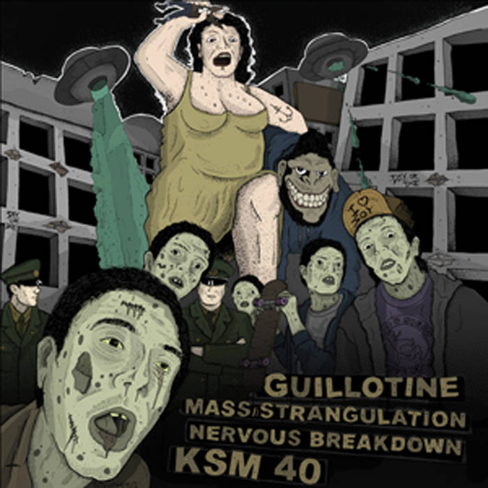 GUILLOTINE - Guillotine / Mass ​Strangulation / Nervous Breakdown / KSM40 cover 