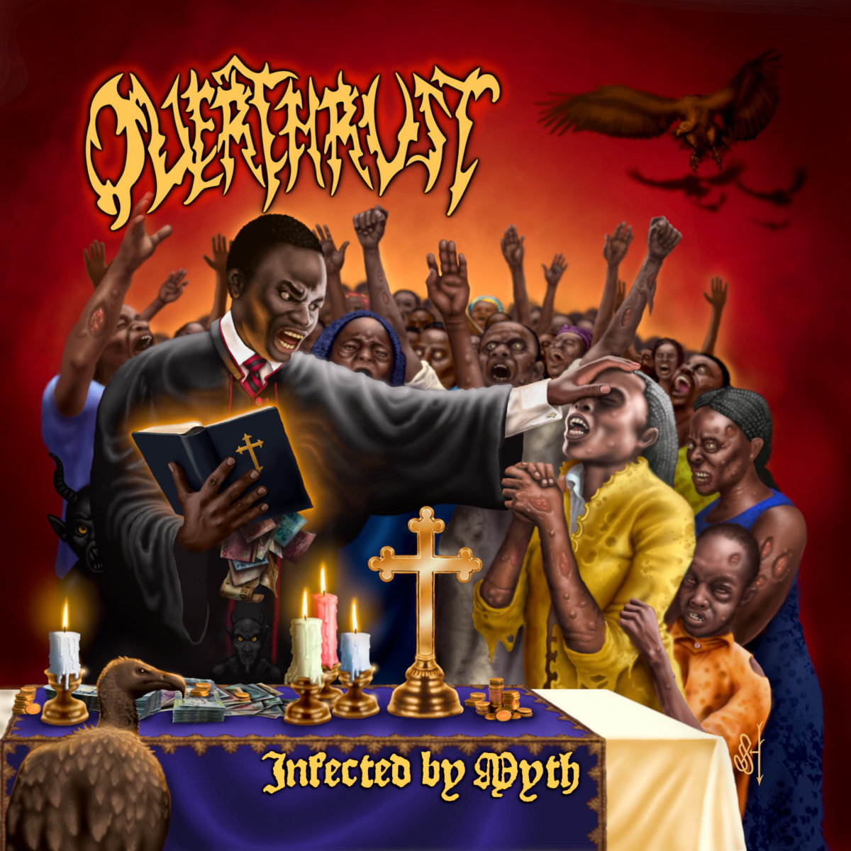 OVERTHRUST - Infected by Myth cover 