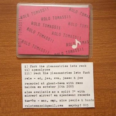 ROLO TOMASSI - Credit Card CD cover 