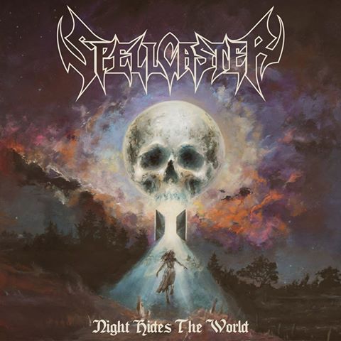 SPELLCASTER - Night Hides the World cover 