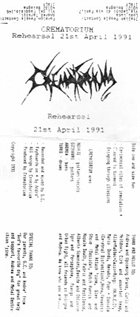 CREMATORIUM Rehearsal Tape 21/04/91 album cover