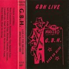 G.B.H. GBH Live At The 100 Club 24th November 1981 album cover