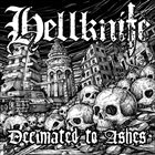 HELLKNIFE Decimated To Ashes / Shit Stained And Spreading Fear album cover