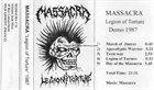 MASSACRA Legion of Torture album cover