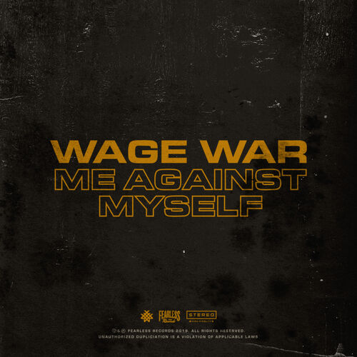 WAGE WAR - Me Against Myself cover 