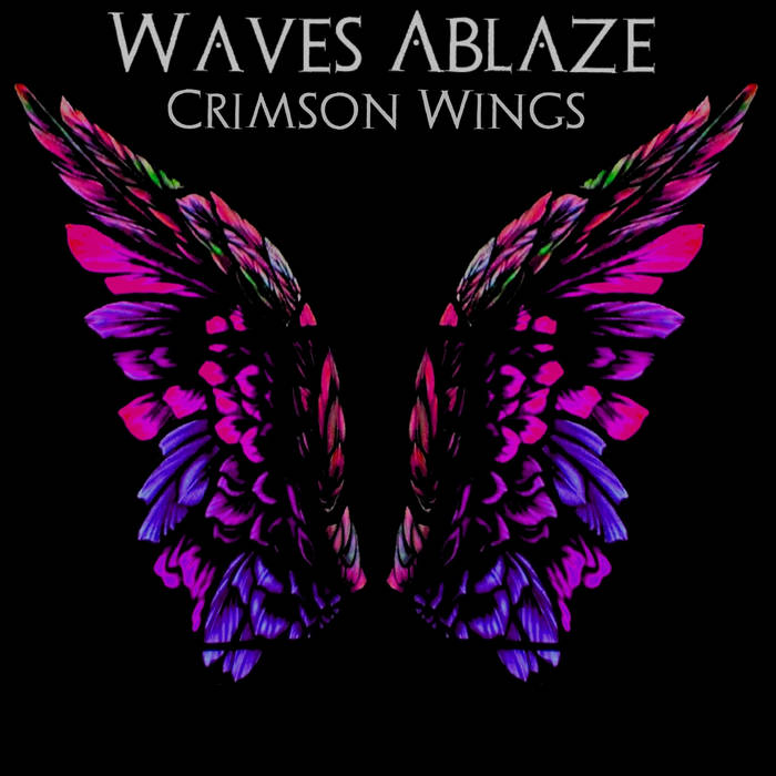 WAVES ABLAZE - Crimson Wings cover 