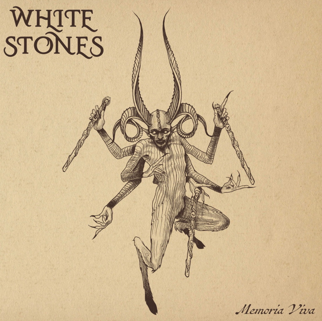 WHITE STONES - Memoria viva cover 